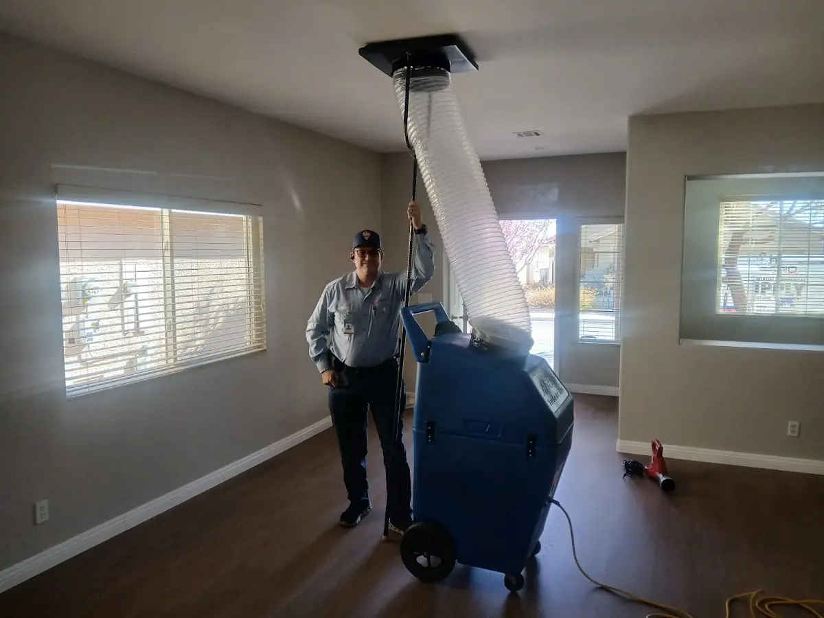 Professional Dryer Vent Cleaning work inside a Sparta home